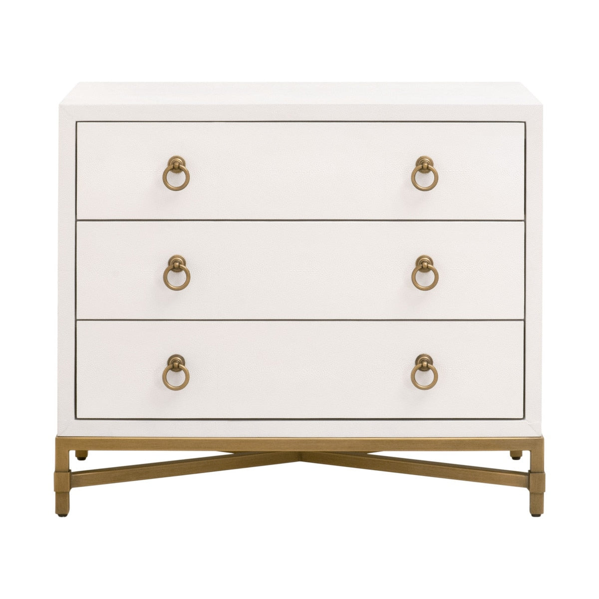 Strand Shagreen 3-drawer Nightstand from Essentials For Living - Luna Furniture