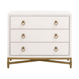 Strand Shagreen 3-drawer Nightstand from Essentials For Living - Luna Furniture
