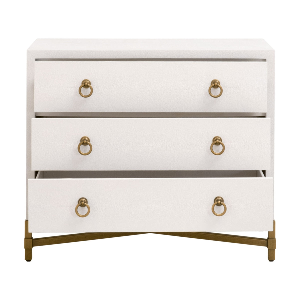 Strand Shagreen 3-drawer Nightstand from Essentials For Living - Luna Furniture