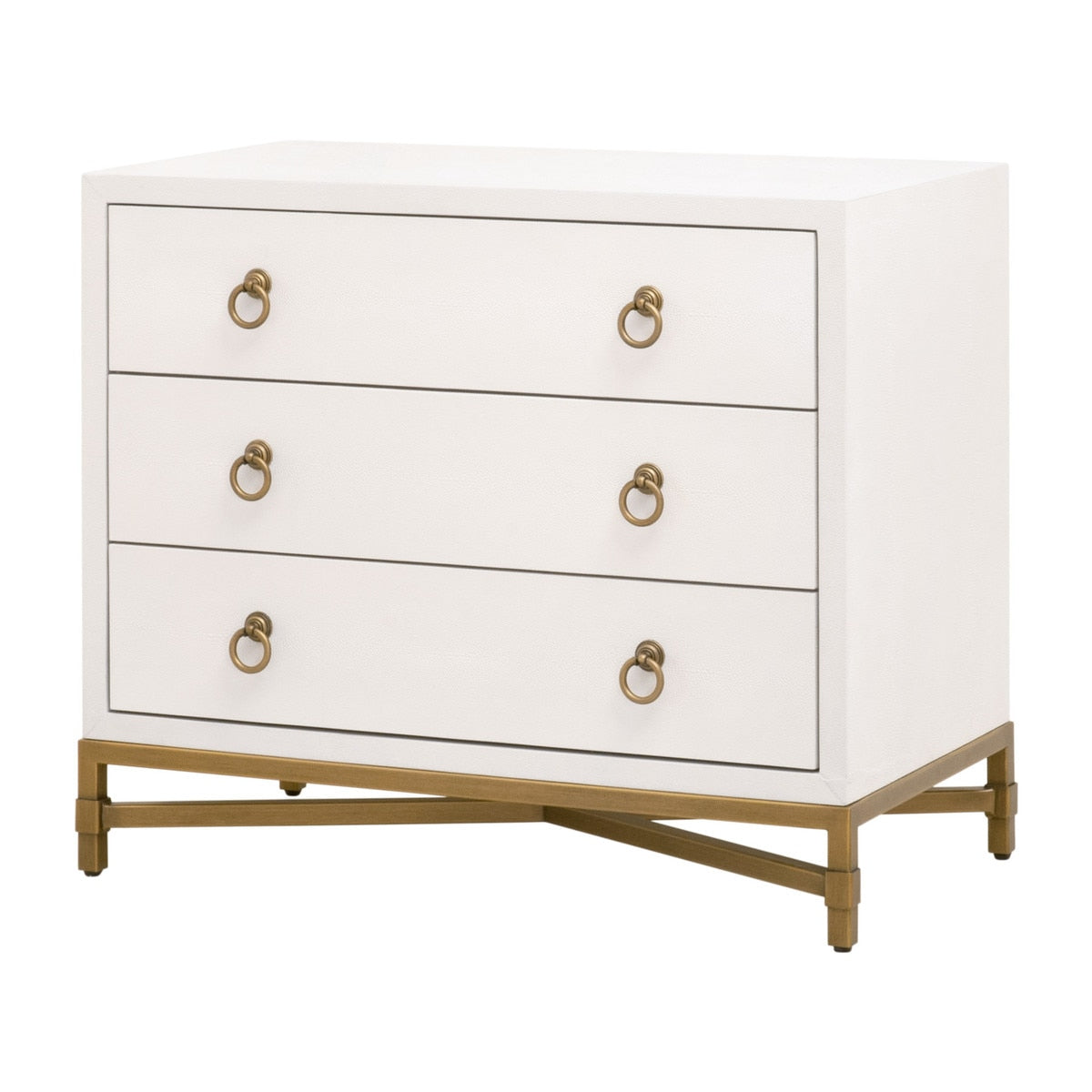 Strand Shagreen 3-drawer Nightstand from Essentials For Living - Luna Furniture