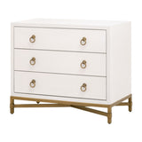 Strand Shagreen 3-drawer Nightstand from Essentials For Living - Luna Furniture