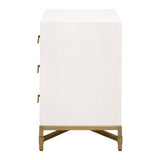 Strand Shagreen 3-drawer Nightstand from Essentials For Living - Luna Furniture