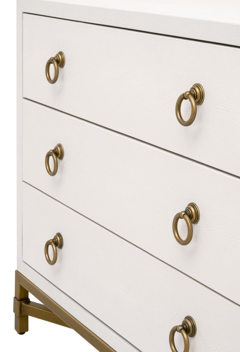 Strand Shagreen 3-drawer Nightstand from Essentials For Living - Luna Furniture
