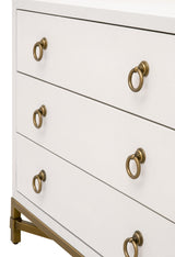 Strand Shagreen 3-drawer Nightstand from Essentials For Living - Luna Furniture