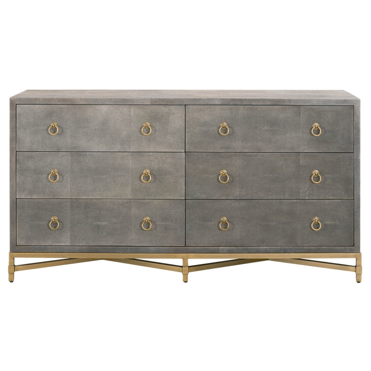 Strand Shagreen 6-drawer Double Dresser from Essentials For Living - Luna Furniture