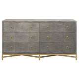 Strand Shagreen 6-drawer Double Dresser from Essentials For Living - Luna Furniture