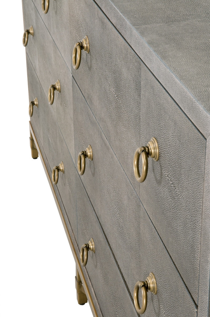 Strand Shagreen 6-drawer Double Dresser from Essentials For Living - Luna Furniture
