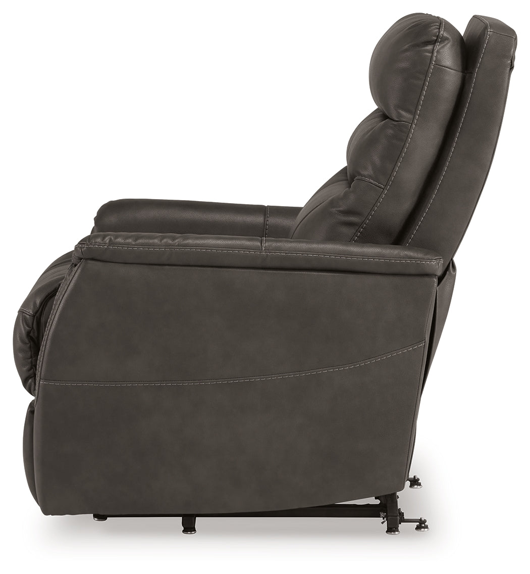 Strawbill Shadow Power Lift Recliner from Ashley Furniture - Luna Furniture