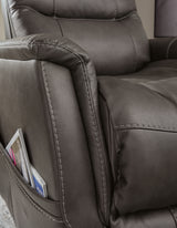 Strawbill Shadow Power Lift Recliner from Ashley Furniture - Luna Furniture