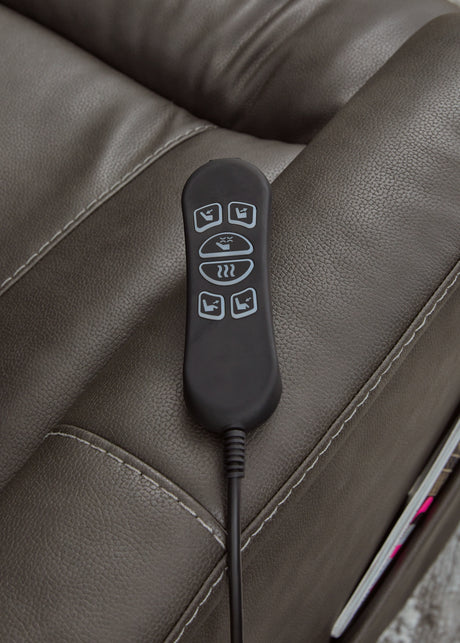 Strawbill Shadow Power Lift Recliner from Ashley Furniture - Luna Furniture