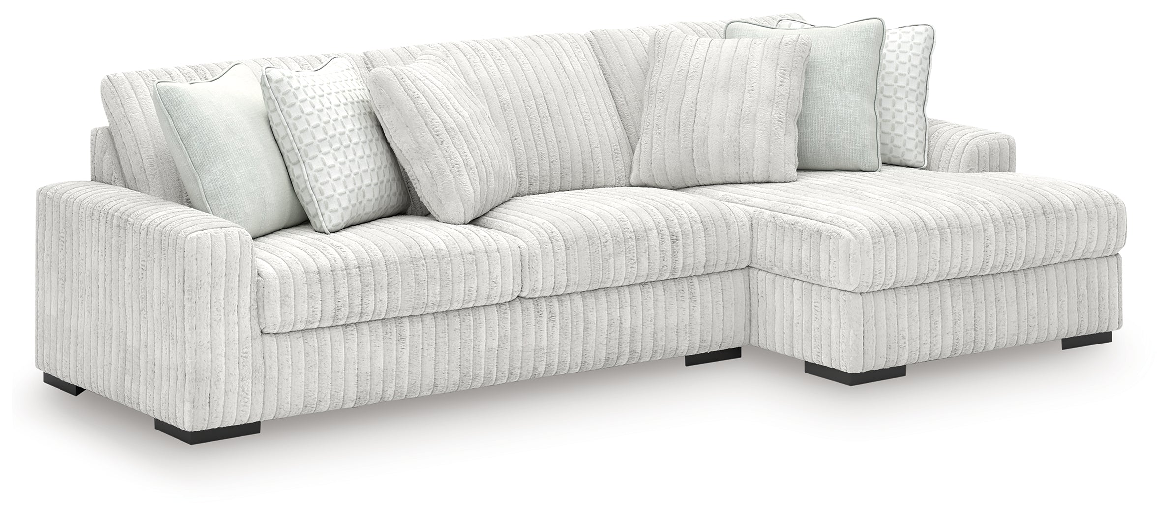 Stupendous Alloy 2-Piece RAF Chaise Sectional – Luna Furniture