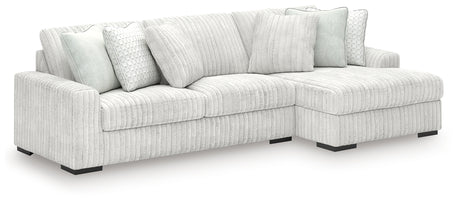 Stupendous Alloy 2-Piece RAF Chaise Sectional from Ashley - Luna Furniture
