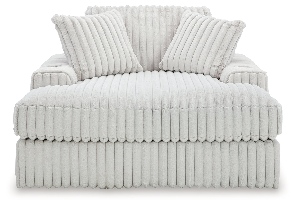 Stupendous Alloy 3-Piece Sectional and Oversized Chaise from Ashley Furniture - Luna Furniture