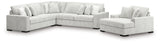 Stupendous Alloy 3-Piece Sectional and Oversized Chaise from Ashley Furniture - Luna Furniture