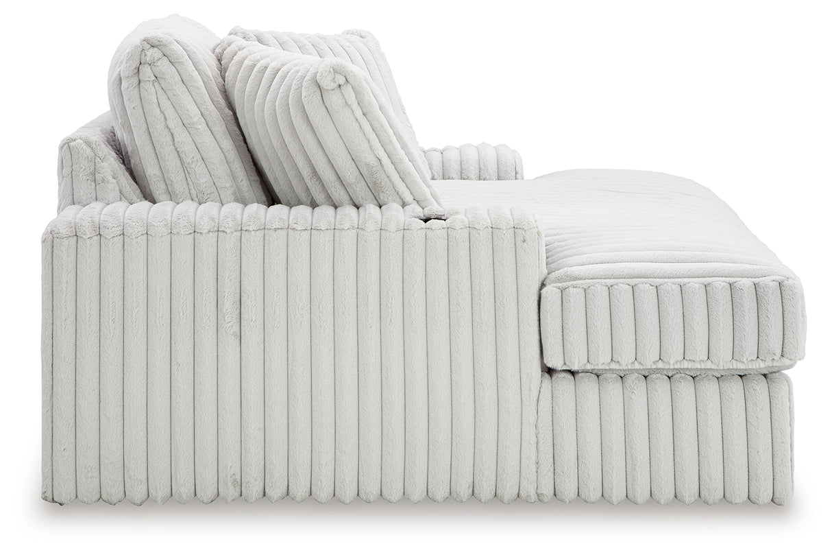 Stupendous Alloy 3-Piece Sectional and Oversized Chaise from Ashley Furniture - Luna Furniture