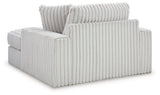 Stupendous Alloy 3-Piece Sectional and Oversized Chaise from Ashley Furniture - Luna Furniture
