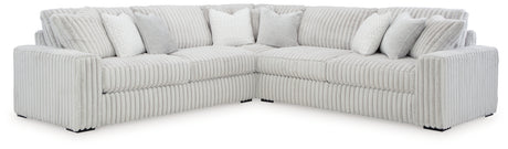 Stupendous Alloy 3-Piece Sectional with Ottoman from Ashley - Luna Furniture