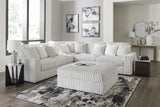 Stupendous Alloy 3-Piece Sectional with Ottoman from Ashley Furniture - Luna Furniture