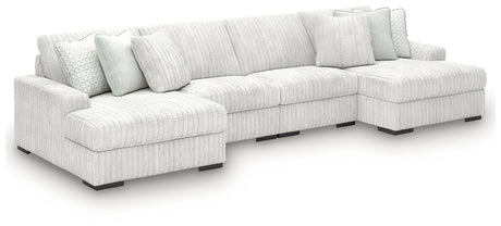 Stupendous Alloy 4-Piece Double Chaise Sectional from Ashley - Luna Furniture