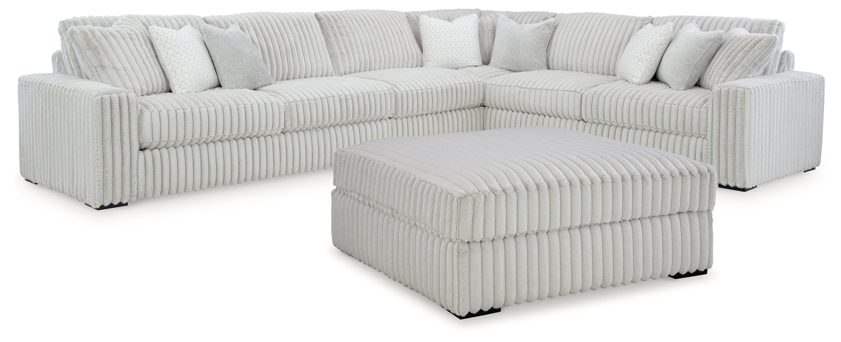 Stupendous Alloy 4-Piece Sectional with Ottoman from Ashley - Luna Furniture