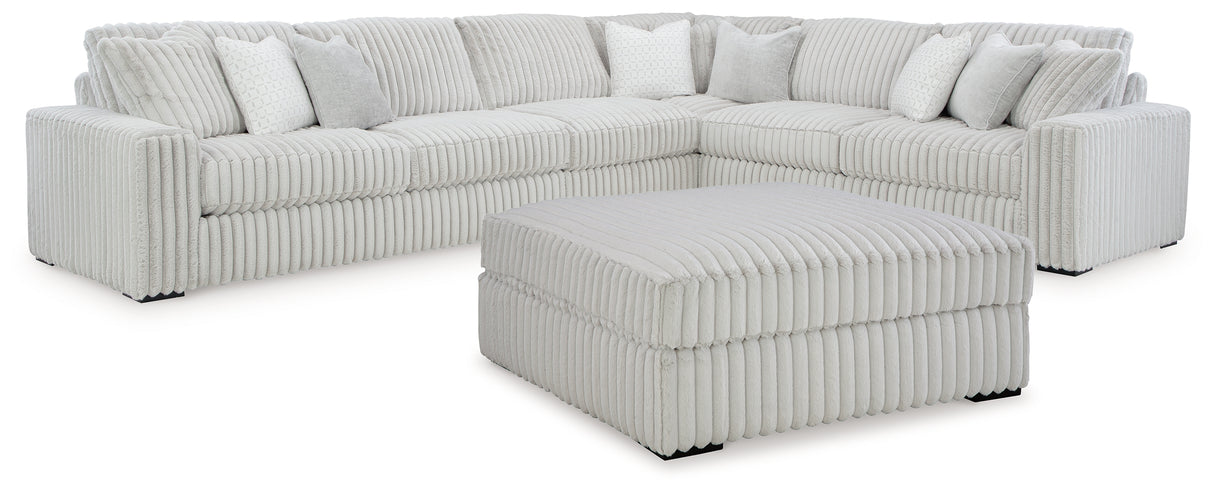 Stupendous Alloy 4-Piece Sectional with Ottoman from Ashley Furniture - Luna Furniture