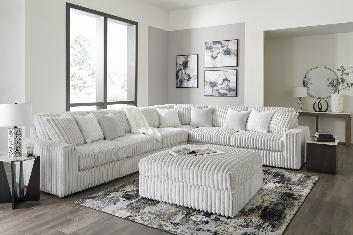 Stupendous Alloy 4-Piece Sectional with Ottoman from Ashley Furniture - Luna Furniture