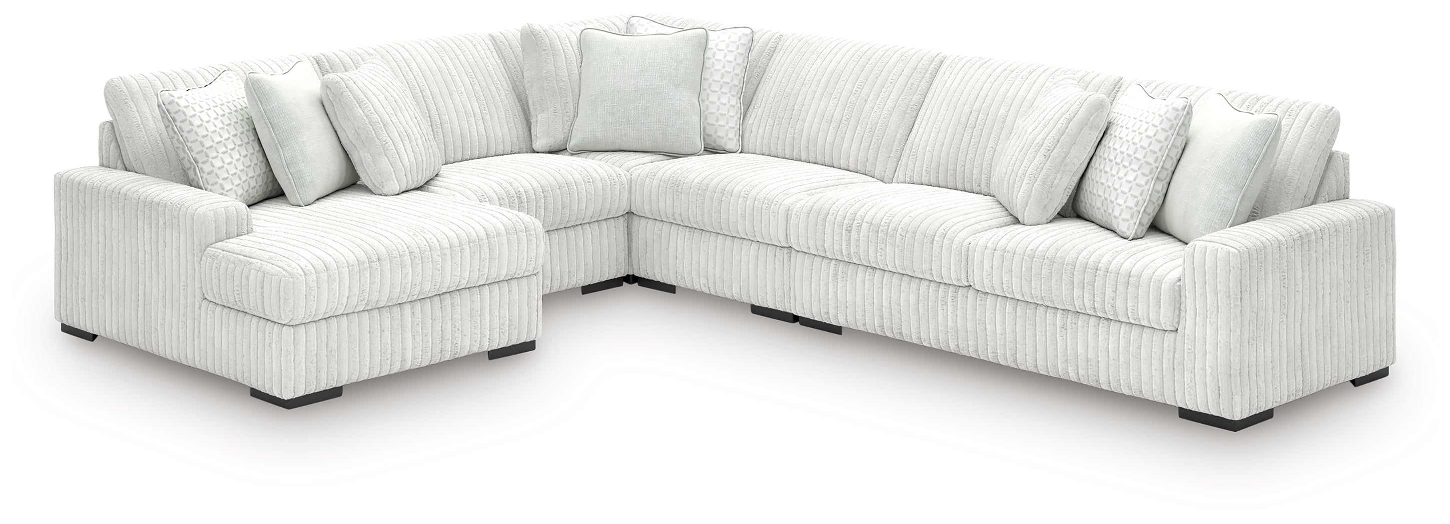Ashley Stupendous Alloy 5-Piece LAF Chaise Sectional – Luna Furniture