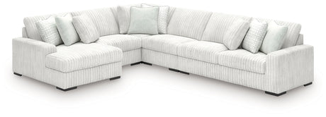 Stupendous Alloy 5-Piece LAF Chaise Sectional from Ashley - Luna Furniture