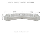 Stupendous Alloy 5-Piece Sectional with Ottoman from Ashley Furniture - Luna Furniture