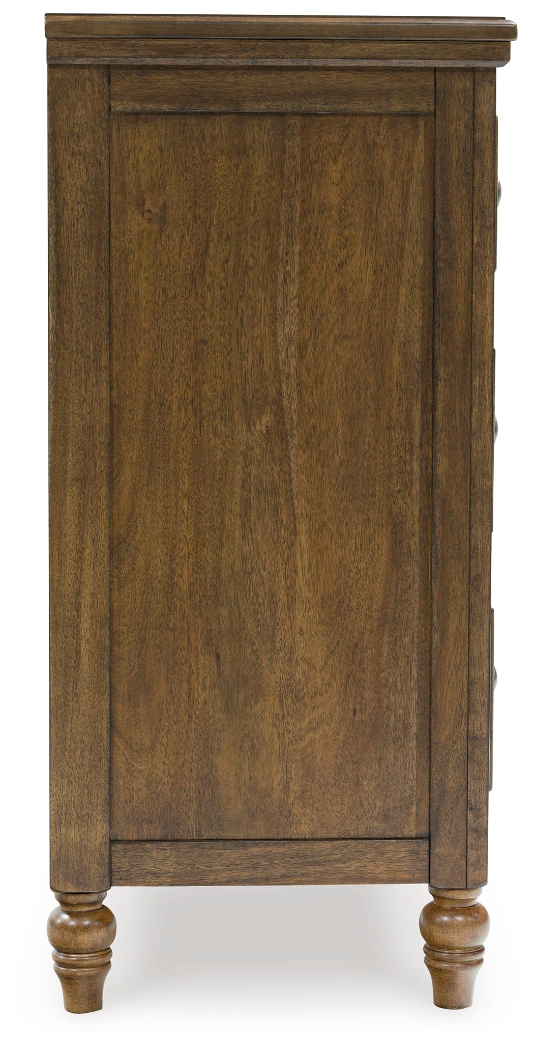 Sturlayne Queen Upholstered Panel Bed with Dresser and 2 Nightstands in Brown from Ashley - Luna Furniture