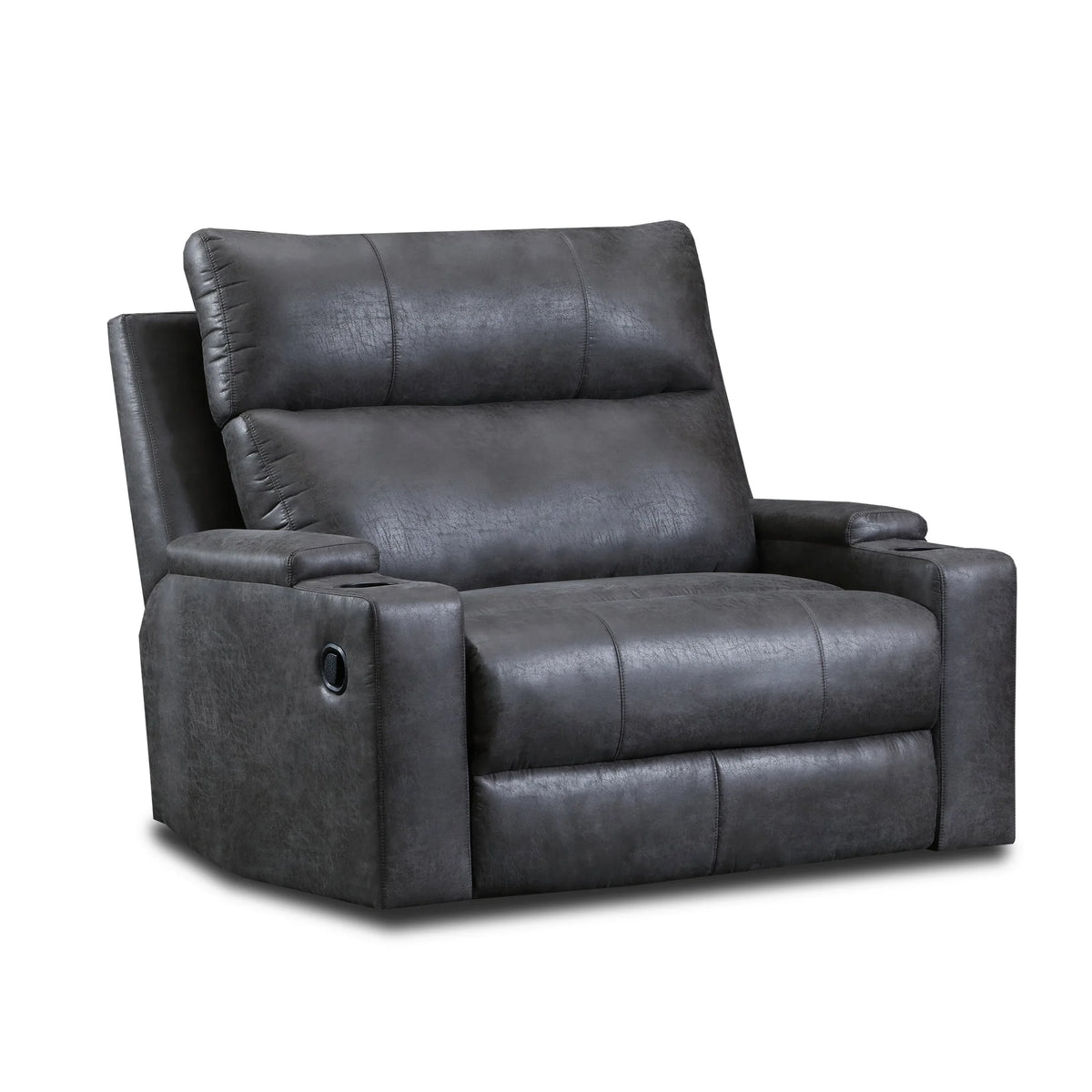 Grey Oversized Rocker Recliners Happy Homes Sullivan Gray Oversized Recliner – Luna Furniture