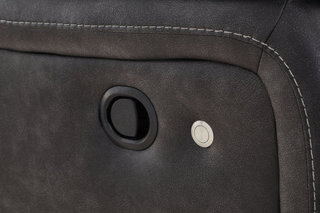 Sultan Meadow Carbon 2-Piece Reclining Sectional from Ashley - Luna Furniture