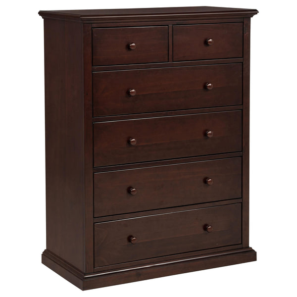 Sumerlin Cappuccino 6-Drawer Bedroom Chest