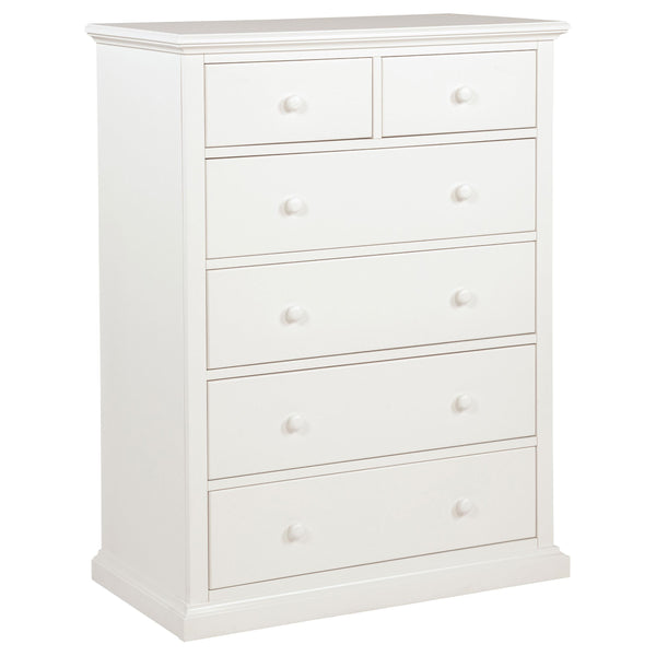Sumerlin White 6-Drawer Bedroom Chest