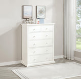 Sumerlin White 6-Drawer Bedroom Chest from Coaster - Luna Furniture