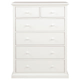 Sumerlin White 6-Drawer Bedroom Chest from Coaster - Luna Furniture