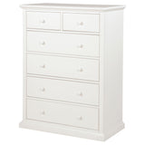 Sumerlin White 6-Drawer Bedroom Chest from Coaster - Luna Furniture