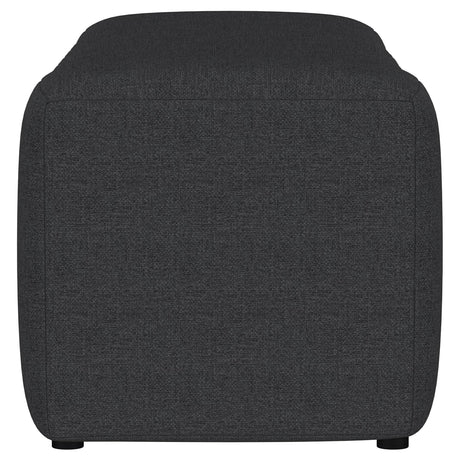 Summer Charcoal Upholstered Channel Tufted Accent Bench from Coaster - Luna Furniture