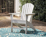 Sundown Treasure 2 Outdoor Chairs with End Table in White from Ashley - Luna Furniture