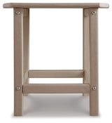 Sundown Treasure Driftwood 4 Adirondack Chairs and Outdoor End Table from Ashley - Luna Furniture