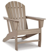 Sundown Treasure Outdoor Chair with End Table in Driftwood from Ashley - Luna Furniture