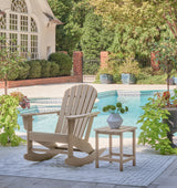 Sundown Treasure Outdoor Chair with End Table in Driftwood from Ashley - Luna Furniture
