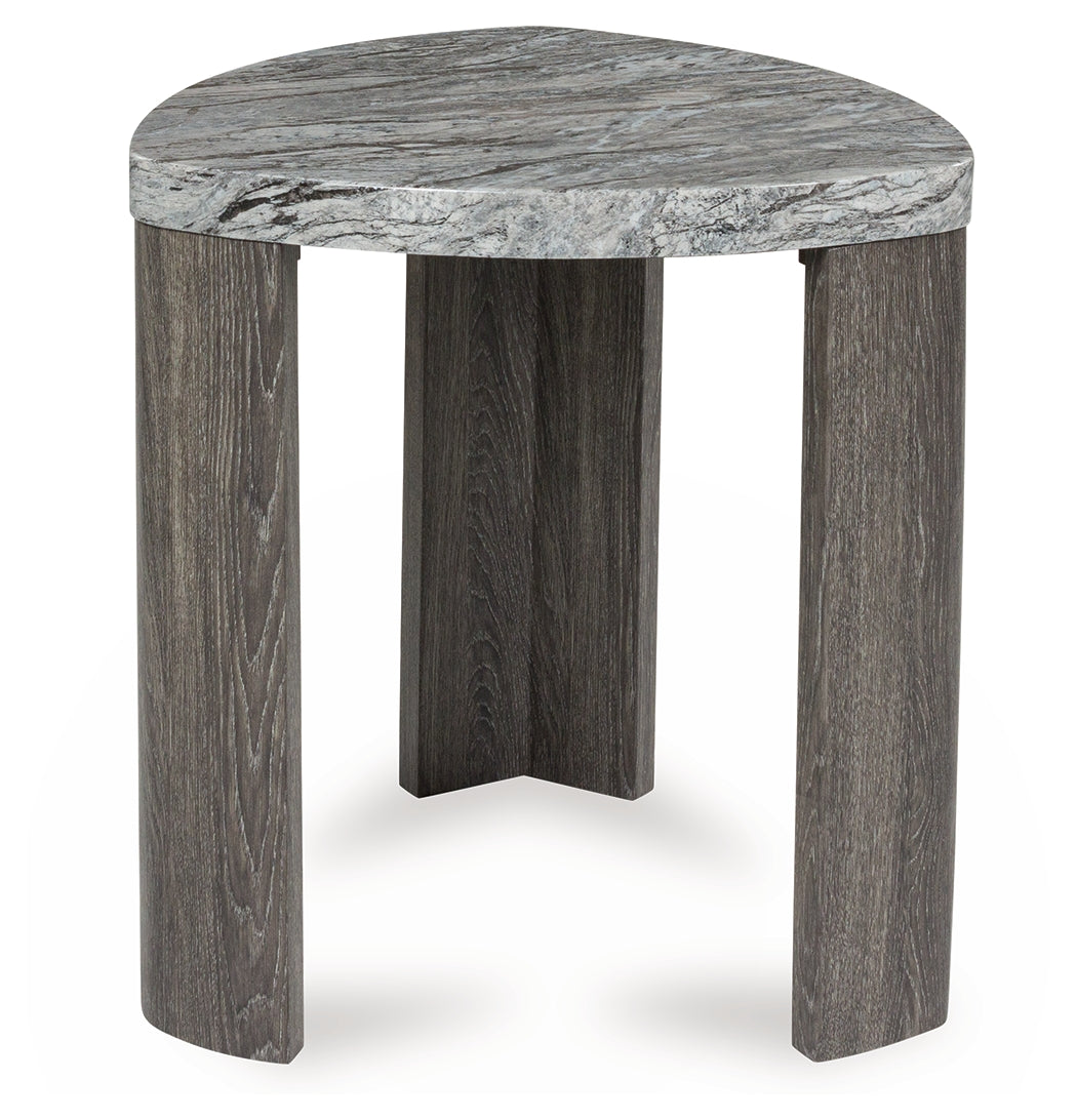 Surmour Gray/Brown End Table from Ashley - Luna Furniture