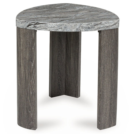 Surmour Gray/Brown End Table from Ashley - Luna Furniture