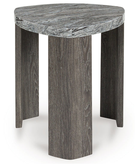 Surmour Gray/Brown End Table from Ashley - Luna Furniture