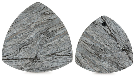 Surmour Gray/Brown Stacked Coffee Table from Ashley - Luna Furniture