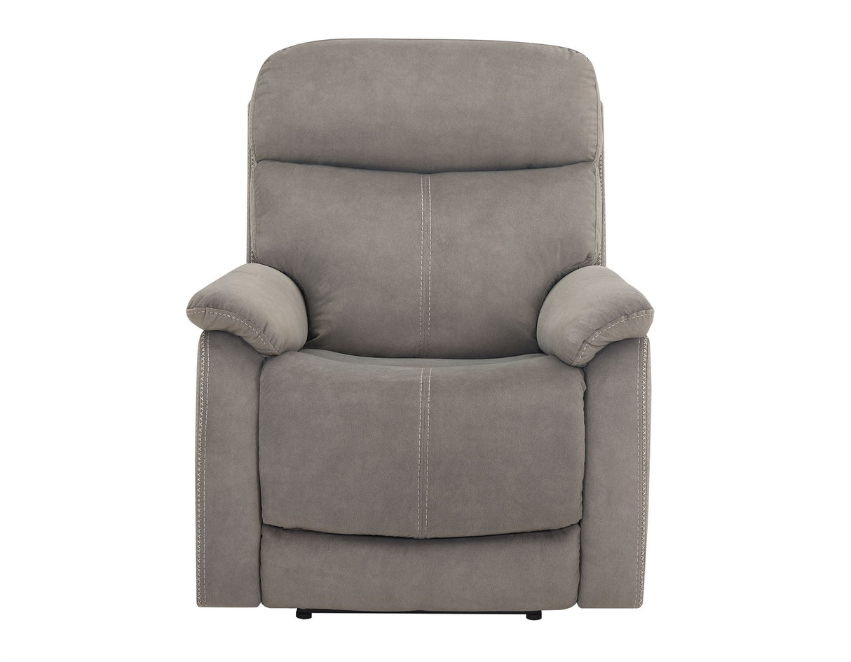 Surrey Taupe Vegan Leather Power Recliner from Steve Silver - Luna Furniture
