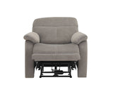 Surrey Taupe Vegan Leather Power Recliner from Steve Silver - Luna Furniture