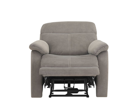 Surrey Taupe Vegan Leather Power Recliner from Steve Silver - Luna Furniture