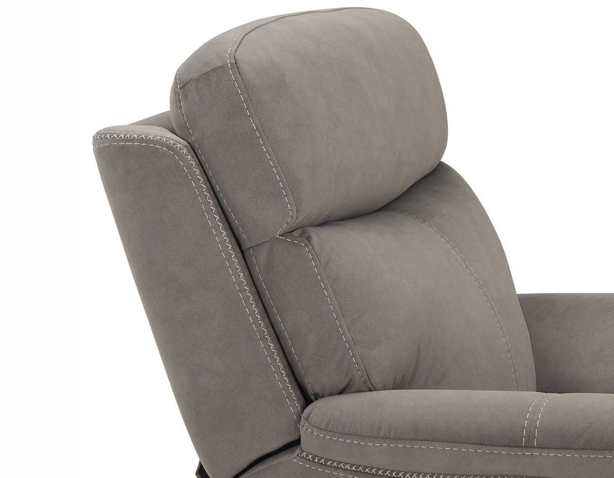 Surrey Taupe Vegan Leather Power Recliner from Steve Silver - Luna Furniture